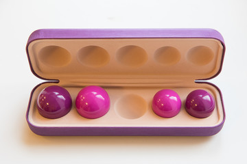 Vaginal balls - simulator in the technique of training of female intimate muscles