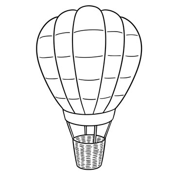 vector of hot air balloon