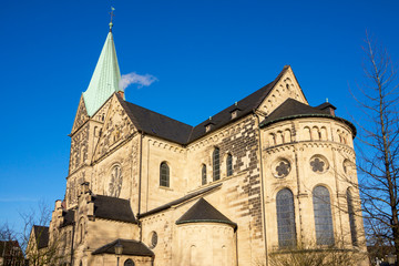 Fototapeta na wymiar Die katholische Pfarrkirche St. Martinus in Westerholt (Herten), Nordrhein-Westfalen