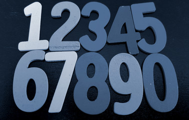 Background of numbers. from zero to nine. Background with numbers. Numbers texture
