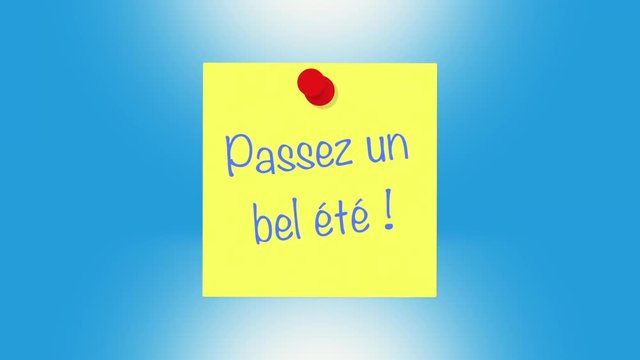 passez un bel &eacute;t&eacute; fond bleu