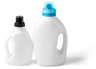 plastic bottle isolated on white background