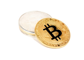 Gold and silver coin bitcoin