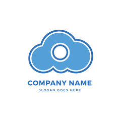 Cloud logo design template