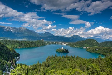 Obraz na płótnie Canvas Lake Bled in Summer