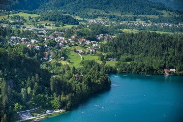 Fototapeta na wymiar Lake Bled in Summer