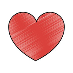 heart love health care medical symbol vector illustration drawing design