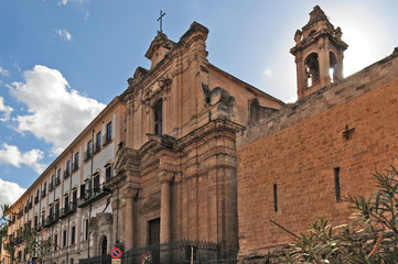 Fototapeta na wymiar Palermo, la chiesa di San Giuseppe Cafasso