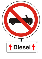 KRAFTSTOFF-DIESEL - Fahrverbot