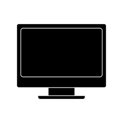 monitor computer screen device blank vector illustration pictogram design