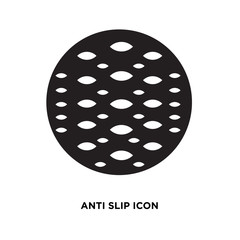anti slip icon, flat vector sign isolated on white background. Simple vector illustration for graphic and web design.