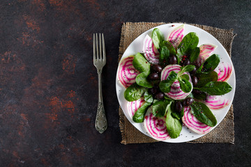 Beetroot Salad Top View