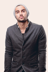 portrait of stylish young men