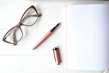 Beautiful female workplace. 