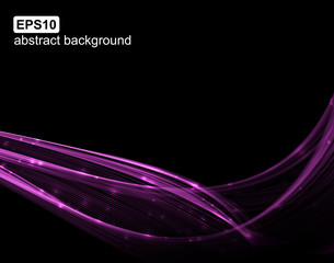 Abstract light wave futuristic background. Vector illustration.