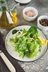 Fresh green salad