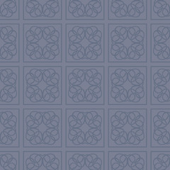 square patterned restrained blue color vector tile seamless pattern