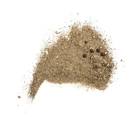 Ground Black Pepper Isolated