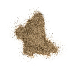 Ground Black Pepper Isolated