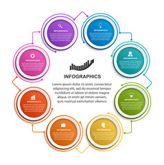 Abstract options infographics template. Infographics for business presentations or information banner.