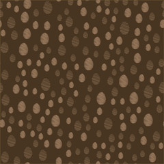 Seamless patter with eggs. Easter background. Vector.