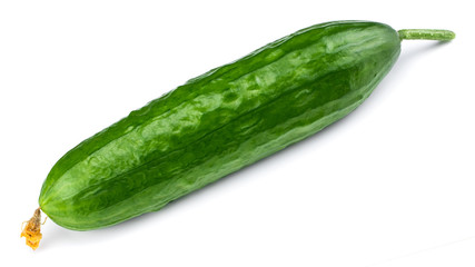 cucumber isolated on white background. With clipping path