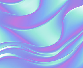 Holographic abstract background. Vector illustration with neon color for booklets, cards, presentations, business cards.
