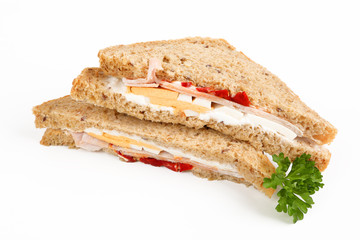 Sandwich mit Pute und Ei