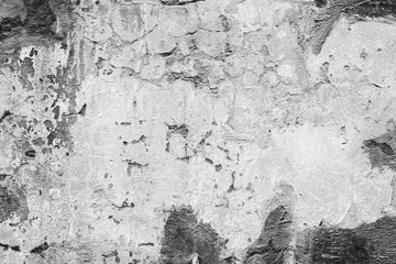 Wall fragment with scratches and cracks