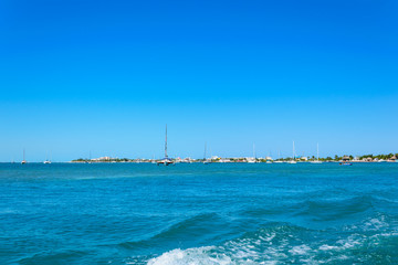 Fototapeta premium Sailing in the Caribbean