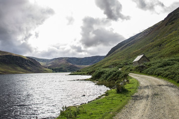 Loch Lee, Glen Esk, Angus, Scotland, United Kingdom. August 2017