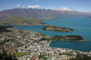 Obraz premium Blick auf Queenstown, Neuseeland