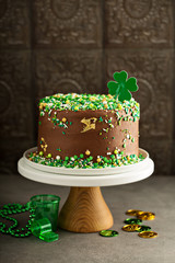 St Patricks day chocolate cake