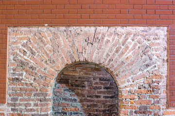 the old red brick arch