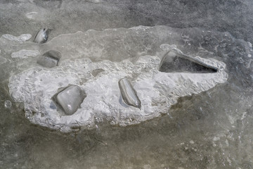 Eisscholle gefroren 