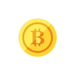 Bitcoin icon vector illustration