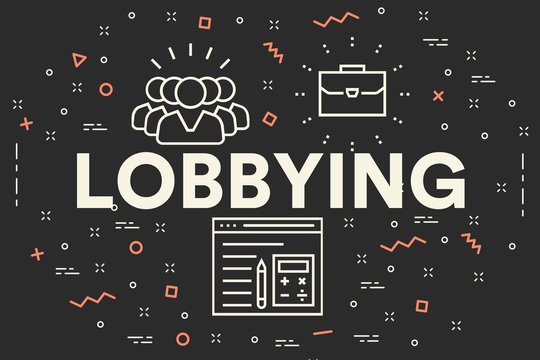 Conceptual Business Illustration With The Words Lobbying