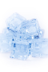 Many ice cubes