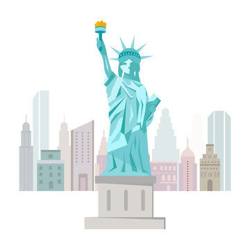 Welcome to New York poster with Statue of Liberty