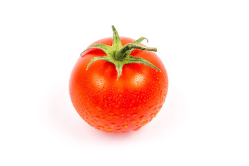 Tomato on white