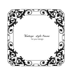 Vintage style oranate frame. Template for greeting, invitation, ..advertisement or  announcement.