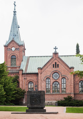 Fototapeta na wymiar Jyvaskyla City Church, Finland
