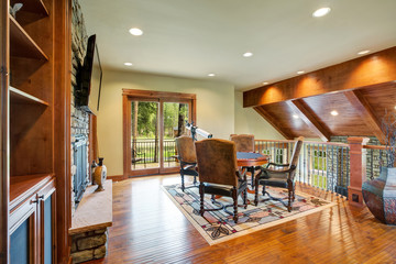 Fun game area on the second floor.