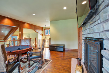 Fun game area on the second floor.