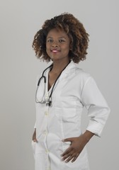 Doctora africana tranajando