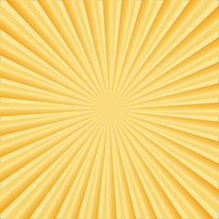 Background of golden rays. Vector illustration for your design.