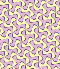 Repeating monochrome twisted stripe pattern