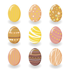 Set of cute Easter eggs 