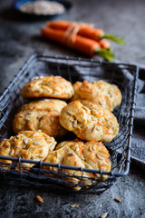 Gulerodsbrud - Danish carrot and sunflower seed rolls
