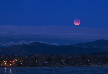 Super Blood Moon, Loveland - Colorado, January 2018, lunar eclipse